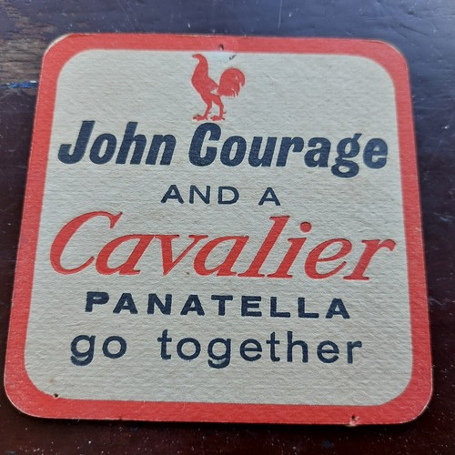 John courage tandem beer mat - courage,