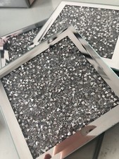 SET OF 4 MIRRORED JEWEL