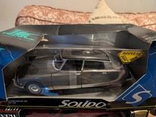 Solido 1/18 Citroen DS 19 Berline 1963 Grey/Black Scale Model Car, Ref: 7228