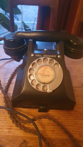 1940s bakelite telephone - bakelite,