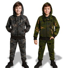 Kraftd Kids Girls Boys Tracksuit Set Sports Hoodie Jogging Jogger Bottom Top Set