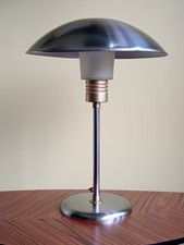 Very Rare 1980s IKEA Lamp art deco Bauhaus  In Style Brushed Aluminium Shade 