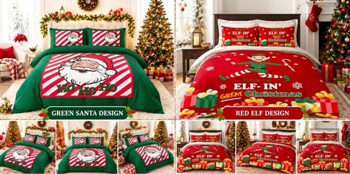 Christmas panel duvet cover - duvet,