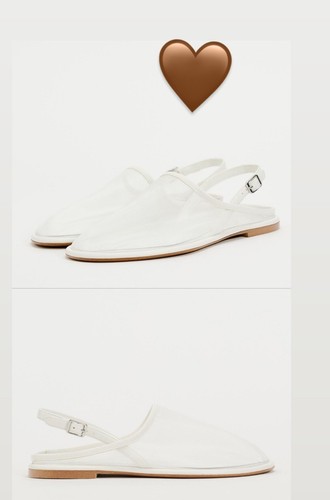 Zara mesh mules bnwt size - zara,