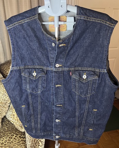 Vintage levi denim vest - vintage,