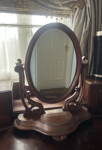 Large antique victorian oval - victorian,