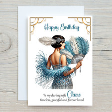 Personalised Art Deco Birthday