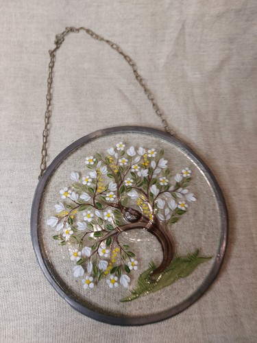 Hand painted blossoming - painted, tree