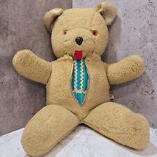 Vintage 70’s Tebro Zip Front 18" Teddy Bear - Made in England. See Description.