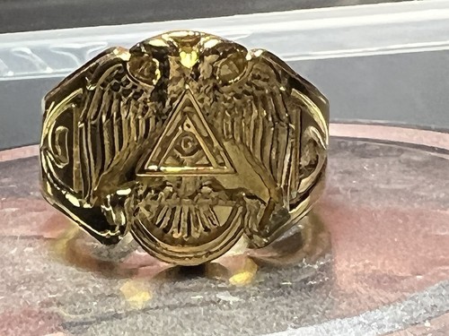 Masonic ring sterling - ring, sz