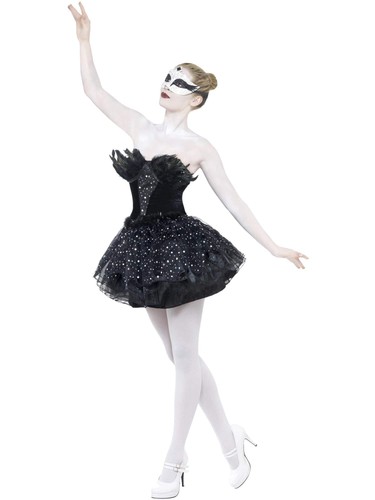 Gothic swan masquerade costume - gothic,