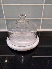 Cole & Mason Marble/Glass Cheese Dome