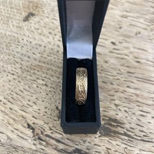 9ct Gold Ola Gorie Celtic Ring Size M