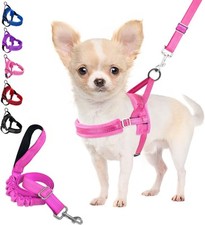 Eyein No Pull Small Dog Harness & Lead, Heavy Duty Easy for Walk Vest Harness S
