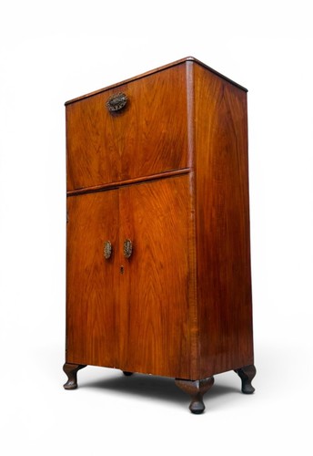 Vintage turnidge walnut drinks - turnidge,