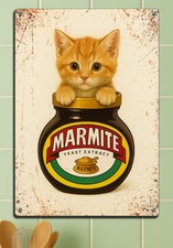 Marmite Cat Metal Sign Vintage