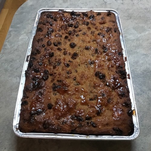 Homemade bread pudding full - homemade, pudding.