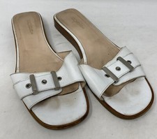 Hobbs White Slip-On Sandals