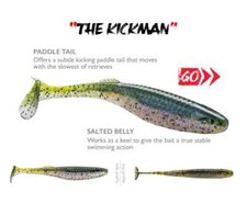Rapala CrushCity The Kickman Lures Pike Perch Paddle Tail Swimbaits Fishing Shad