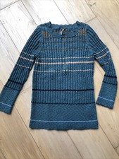 Free People Women's Sweater Ribbed Top Medium Half Zip