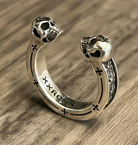 Pinky skull ring - 925, silver