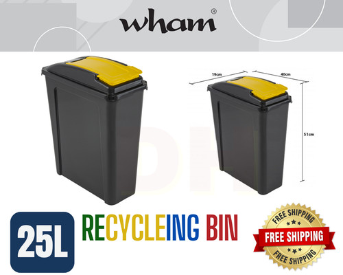 25l plastic recycle bin - bin, lift