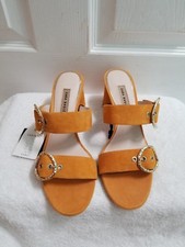 ZARA LEATHER HIGH HEEL MULES