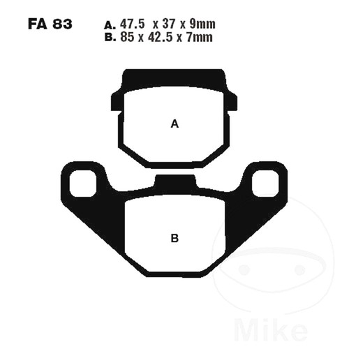 Ebc brake pads sintered - ebc,