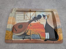 Pimpernel Tray Sandwich Musical Cat Rosina Wachtmeister Melamine Mandolin Art
