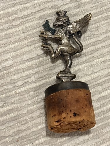 Vintage antique pewter - pewter, griffin