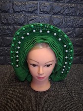 Pearl African Head Wrap Green