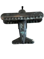 Vintage Diecast Metal biplane