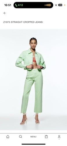 Zara denim coord set size - set,