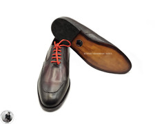 Men's Shoes Handmade Two Tone