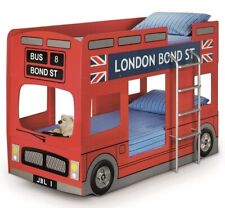 Novelty Childrens London Red Bus Bunk Bed  By Julian Bowen