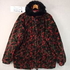 Zepla Jacket/Coat Womens Vintage Medium M 14 Black Pink Green Warm Winter Wear