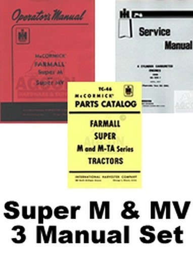 Farmall super mv operators - super, &