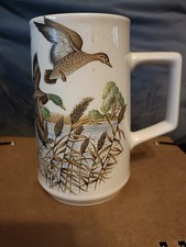Holkham Pottery Tankard with Duck Design.