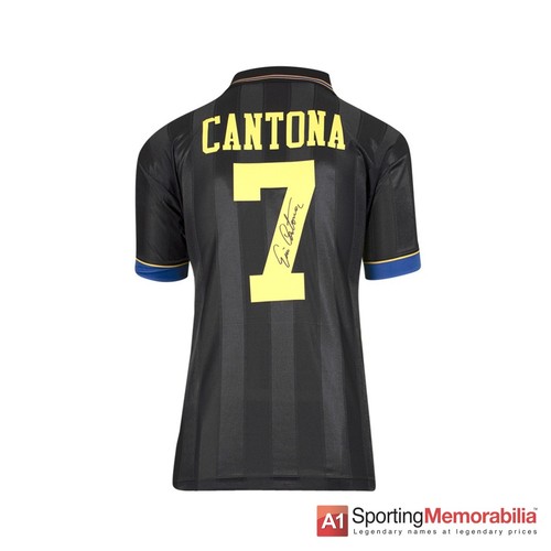 Eric cantona signed manchester - signed,