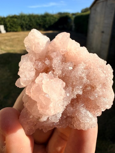 Pink amethyst geode - pink,