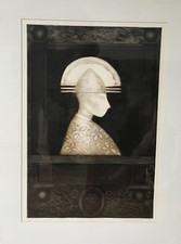 beautiful aquatint signed