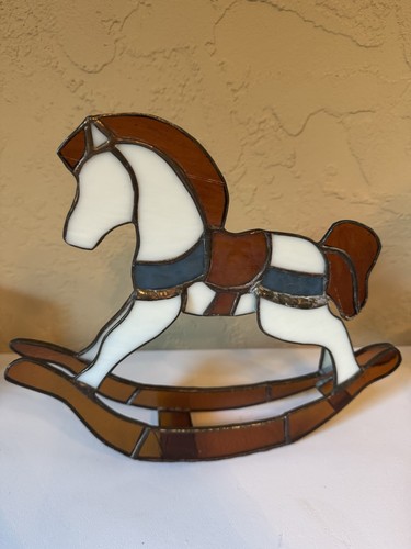Vintage stained glass rocking - vintage,
