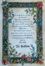 Illuminated poem about a