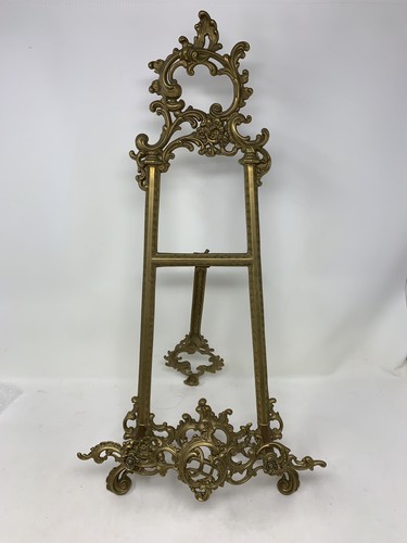 Brass display easel gold - brass,