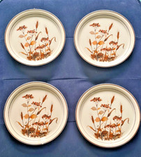 4x Vintage Arklow Honey Stone Ireland Dinner Plates No.9036 Wheat Field 26.5cm