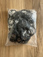 50 Pack Black Curtain Rings