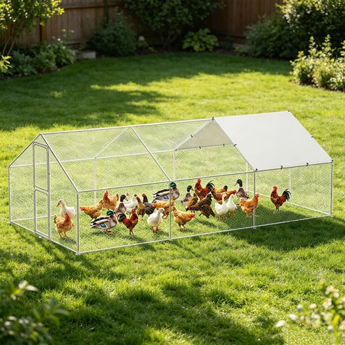 20x10 large metal chicken - large,