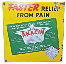 Vintage Anacin Porcelain