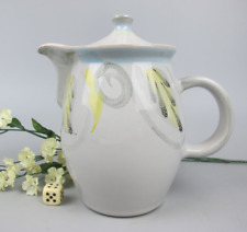 Denby  Peasant Ware Pot: Coffee, Hot Water, Hot Milk. 1 Pint. Vintage pottery.