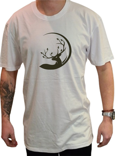 Stag head printed shirt - stag,